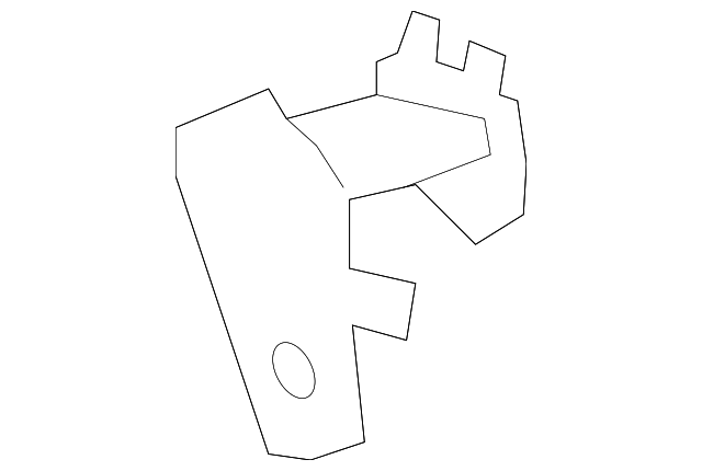 EJ7Z-2082-B Деталь BRAKE HOSE BRACKET, LEFT