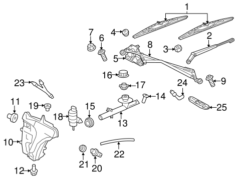 Panamera WIPER & WASHER COMPONENTS