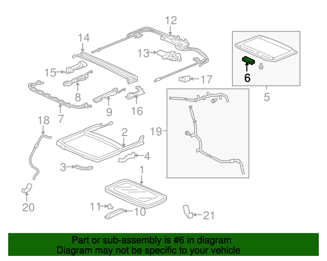Handle, Sunshade *G64L* (Olive) Handle, Sunshade *G64L* (Olive)