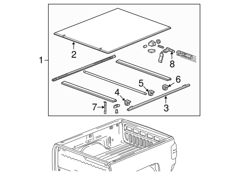 Sierra 1500 EXTERIOR TRIM - PICK UP BOX 3