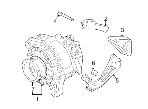 ELECTRICAL/ALTERNATOR for 2000 Toyota Camry #1