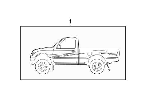 BODY/STRIPE TAPE for 1996 Toyota Tacoma #2