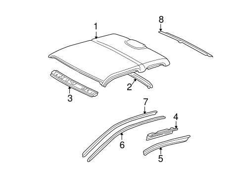 BODY/ROOF & COMPONENTS for 2000 Toyota Tacoma #1
