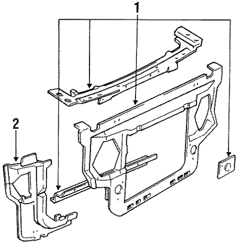 Mustang RADIATOR SUPPORT