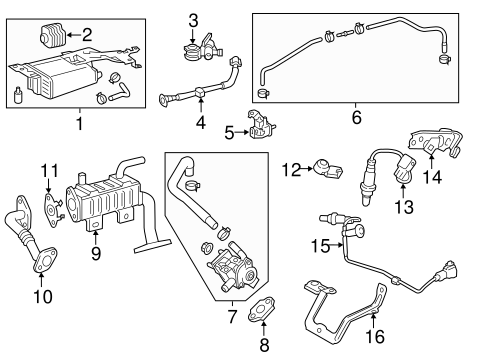 EMISSION SYSTEM/EGR SYSTEM for 2016 Toyota Highlander #1