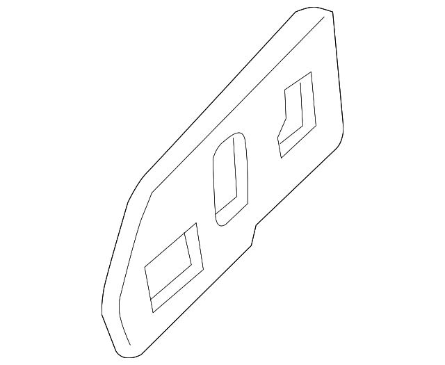 12473396 Деталь BEZEL, LEFT