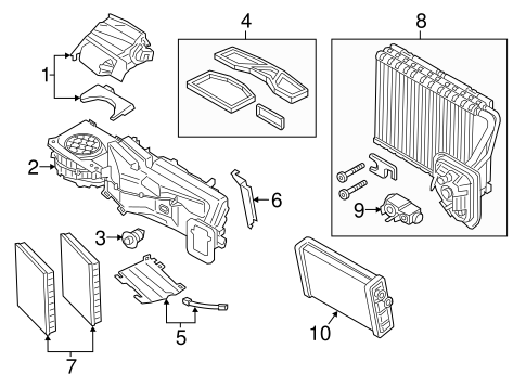 Evaporator Components for 2017 BMW 750i #0