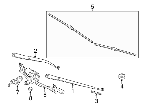 Wiper Components for 2012 BMW 550i xDrive #0