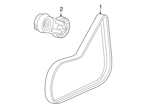 Maintenance & Lubrication/Belts & Pulleys for 2008 Chevrolet Cobalt #1