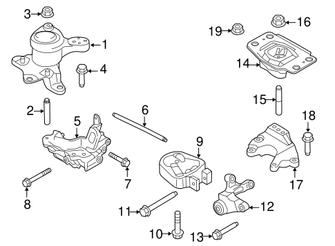 Fusion ENGINE & TRANS MOUNTING