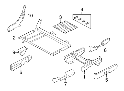 Body/Rear Seat for 2006 Ford Freestyle #3