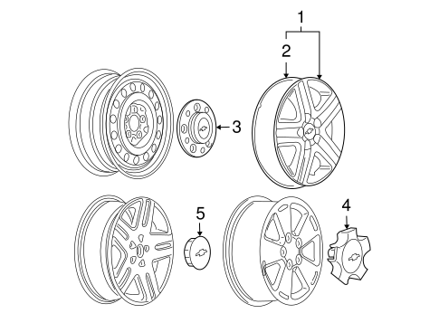 Impala Limited WHEEL COVERS & TRIM