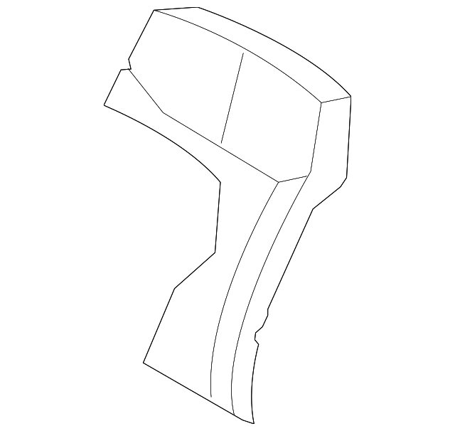 13217384 Деталь SEAT BACK PAD, LEFT