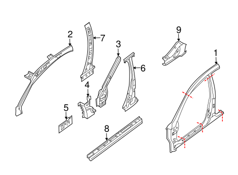 Body/Uniside for 2012 Nissan Altima #1