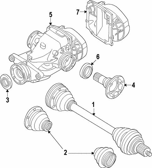 Rear Axle for 2012 BMW 550i xDrive #0