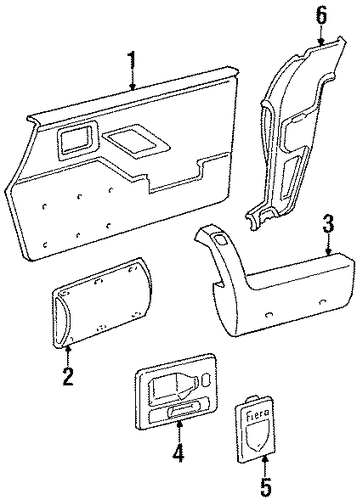Fiero INTERIOR TRIM