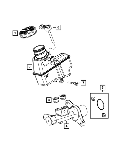Brake Master Cylinder for 2013 Dodge Dart #0