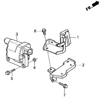 ENGINE/IGNITION COIL for 1996 Honda ACCORD 5-DOOR #1