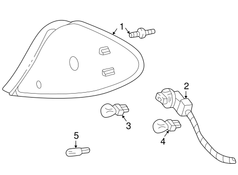 Electrical/Bulbs - Chassis for 2004 Ford Taurus #6