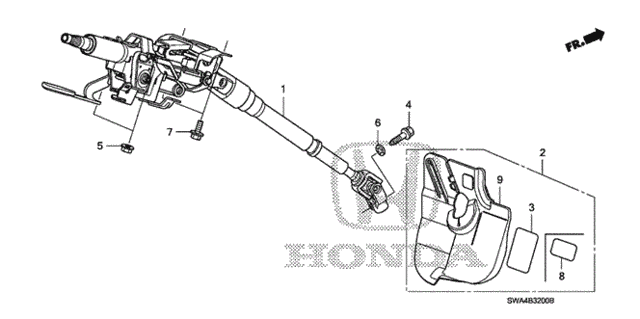 Steering Column for 2008 Honda CR-V #0