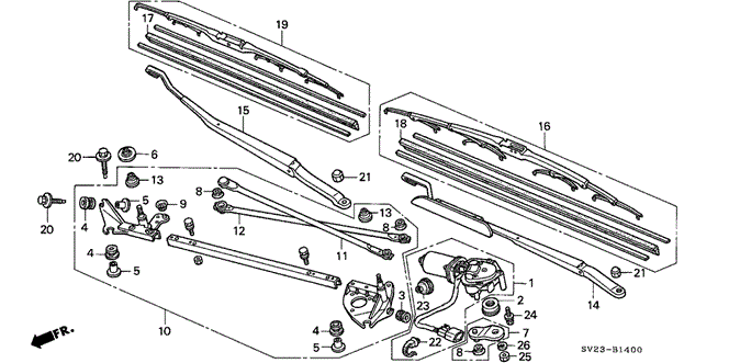 ELECTRICAL / EXHAUST / HEATER / FUEL/FRONT WINDSHIELD WIPER for 1996 Honda ACCORD COUPE #1
