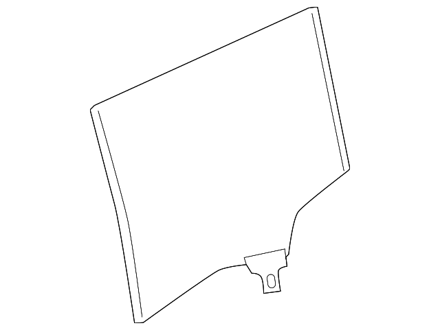 970-544-511-12 Деталь DOOR GLASS, LEFT