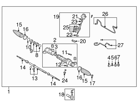 Vibe STEERING GEAR & LINKAGE 2