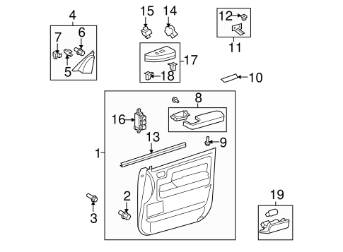 ELECTRICAL/FRONT DOOR for 2012 Toyota Sequoia #1