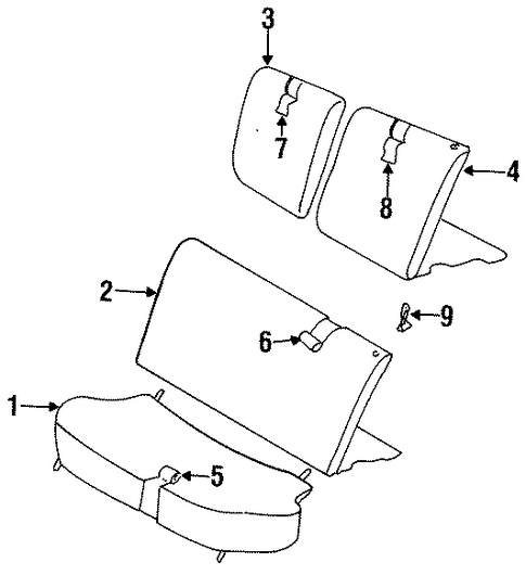 Metro REAR SEAT COMPONENTS