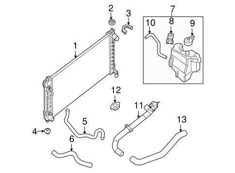 Cooling System/Radiator & Components for 2013 Nissan Altima #3