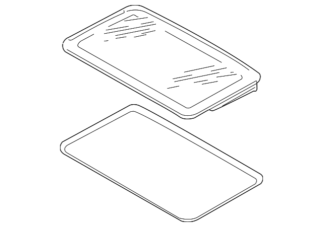 1W4Z54500A18AA SUNROOF GLASS
