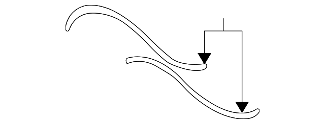 5W4Z54502C53AA DRAIN HOSE, LEFT