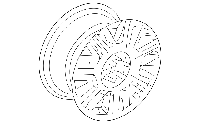 1W6Z1007BA Деталь WHEEL, ALLOY