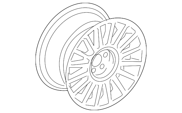 4W6Z-1007-BA WHEEL, ALLOY