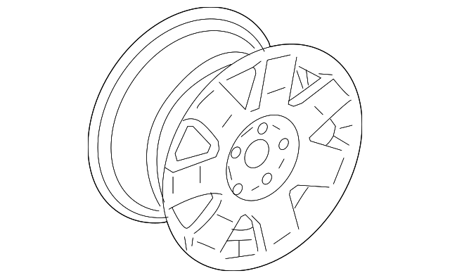 1W6Z-1007-CA Деталь WHEEL, ALLOY