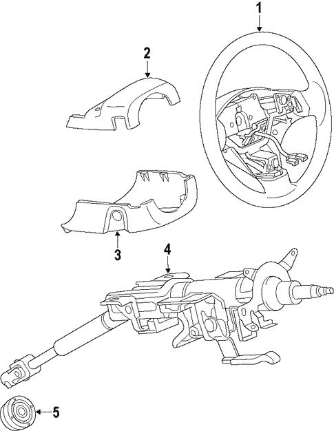 Steering/Steering Wheel for 2011 Ford Fusion #1