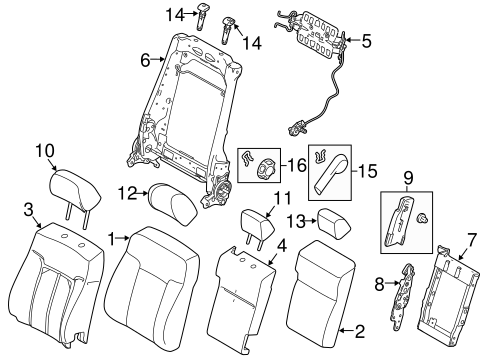 Body/Front Seat Components for 2012 Ford F-250 Super Duty #4