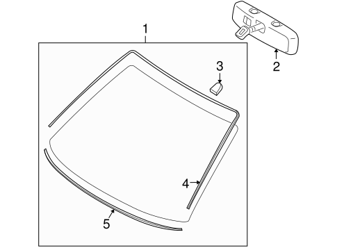 Body/Reveal Moldings for 2010 Ford Focus #1