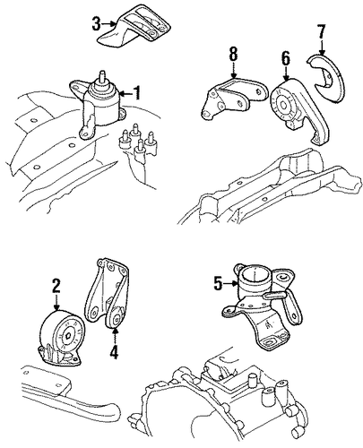 Cougar ENGINE & TRANS MOUNTING