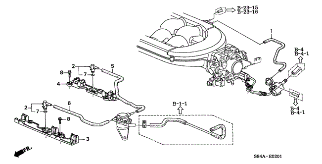 Engine/Install Pipe - Tubing (V6) for 2002 Honda ACCORD SEDAN #1