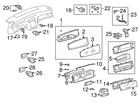ELECTRICAL/INSTRUMENTS & GAUGES for 2003 Toyota Avalon #1