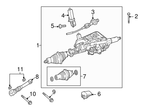 Steering Column Assembly for 2010 Mercedes-Benz E 550 #1