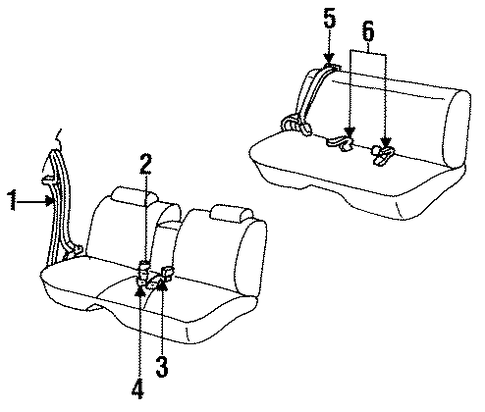 Bonneville FRONT SEAT BELTS