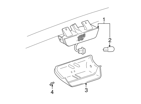 ELECTRICAL/HIGH MOUNTED STOP LAMP for 2005 Toyota RAV4 #1