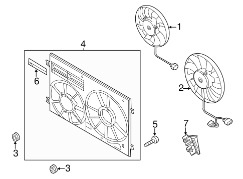 Cooling System/Cooling Fan for 2012 Audi TT Quattro #1