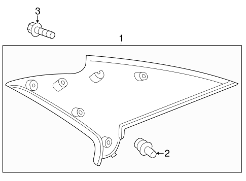 BODY/INTERIOR TRIM - QUARTER PANELS for 2002 Toyota Camry #1