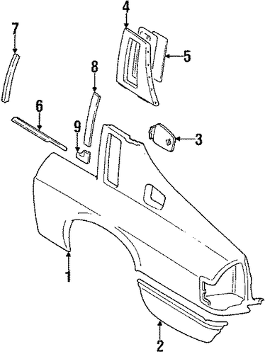 XJS QUARTER PANEL