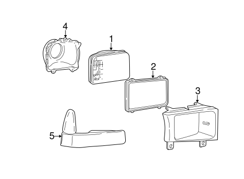 F-350 Super Duty HEADLAMP COMPONENTS