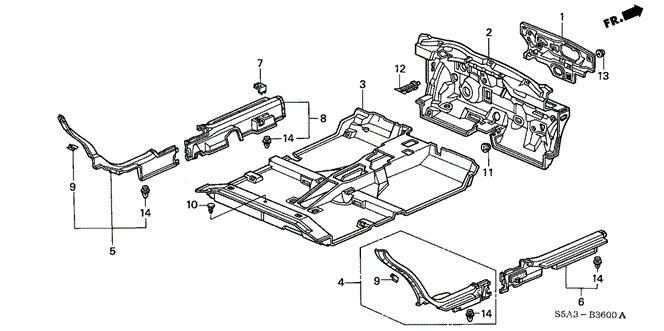 INTERIOR / BUMPER/FLOOR MAT for 2003 Honda CIVIC SEDAN #1