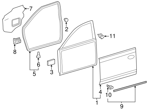 BODY/DOOR & COMPONENTS for 2013 Toyota Camry #1